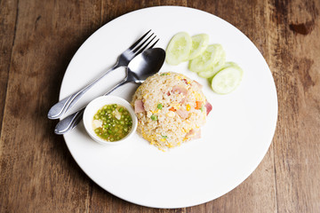 Fired rice with Ham