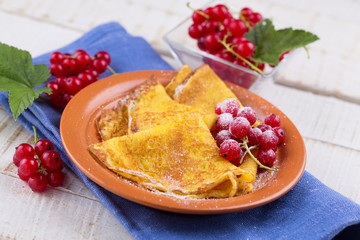 Appetizing pancakes