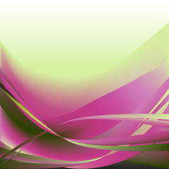 Colorful waves isolated abstract background light