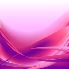 Colorful waves isolated abstract background pink