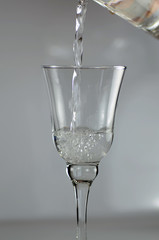 Wasser eingießen