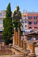 Forum Romanum pillars Italy
