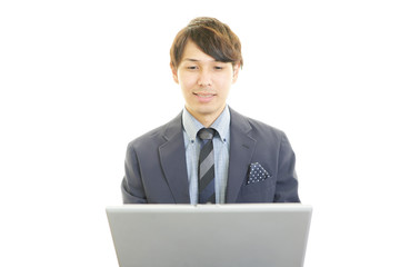 笑顔のビジネスマン