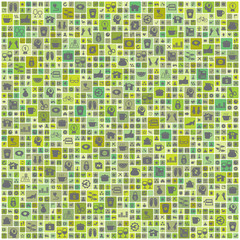 Business icons set background, vector format