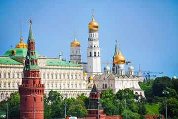 Fototapeta na wymiar Kremlin view with Cathedral of the Annunciation