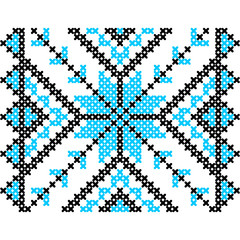 Embroidery. Ukrainian national ornament