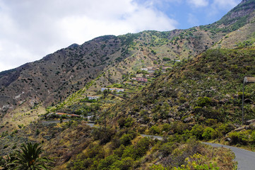 Naklejka premium The Arguamul village, La Gomera, Canary Island, Spain