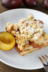 frischer Pflaumenkuchen