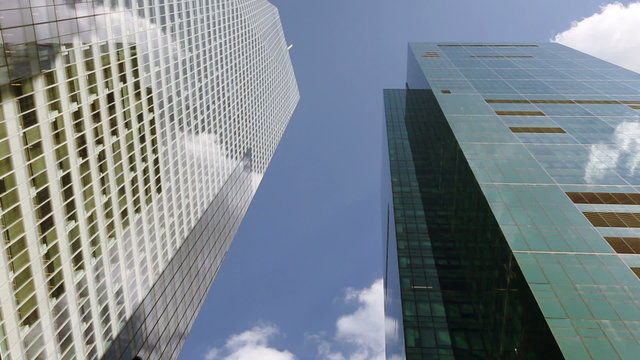 Skyscrapers in New York, Bottom View