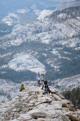 Fototapeta na wymiar Backpacking near cloud’s rest, Yosemite