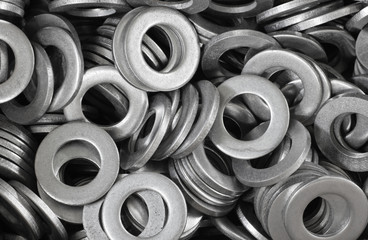 abstract background of ironwares washers