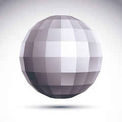 Abstract geometric 3D object, vector illustration, clear eps 8.