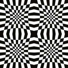 Mosaic seamless pattern, simple geometric vector background.