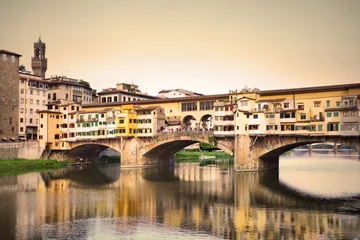 Cercles muraux Ponte Vecchio Ponte Vecchio bridge in Florence