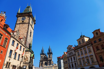 Fototapeta na wymiar historische Gebäude am Altstädter Ring in Prag
