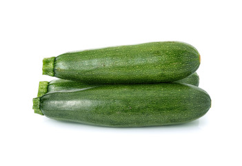 Fresh zucchini isolated on white