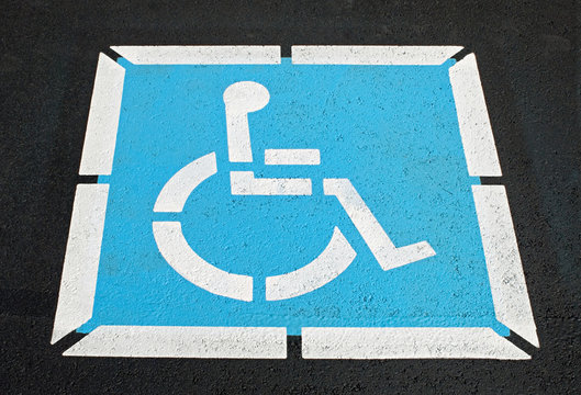Pavement Handicap Symbol