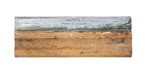 Screen printing squeegee on white background with clipping path