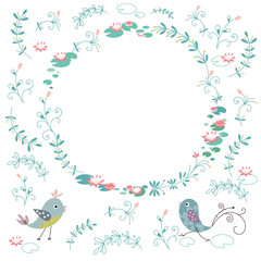 lotus flower and bird