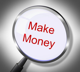 Make Money Represents Searches Earnings And Wages
