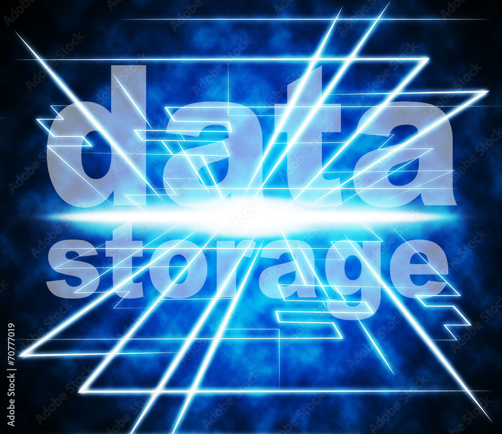Poster data storage represents knowledge filing and server