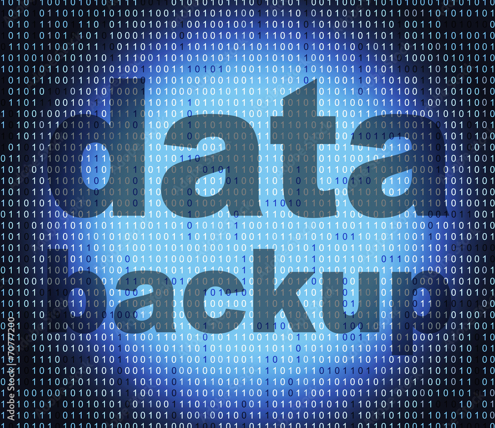 Poster backup data means file transfer and archives
