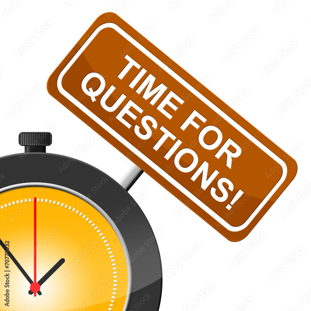 Poster time for questions shows frequently questioning and help