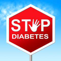 Diabetes Stop Shows Forbidden Warning And Prohibited