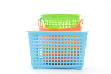 Empty plastic basket