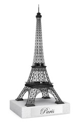 Fototapeta na wymiar 3d Eiffel tower statue