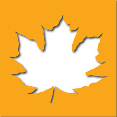 gold cut out maple leaf