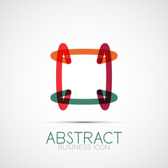 Line design loop logo