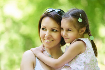 mother with her daughter