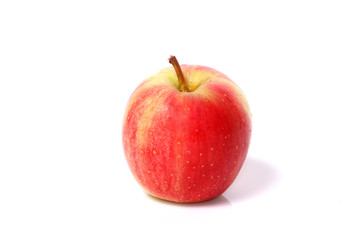 Fototapeta na wymiar Ripe apple on white background