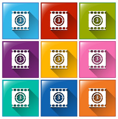 Buttons with movie countdown