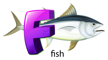 A letter F for fish
