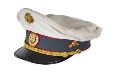 Austrian police hat on a white background