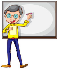 A simple sketch of a teacher