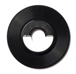 phonograph disk White background