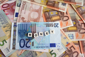 Euro banknotes