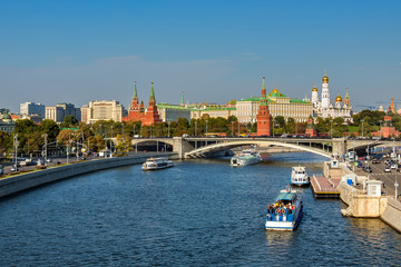 Obraz premium Вид на Московский Кремль