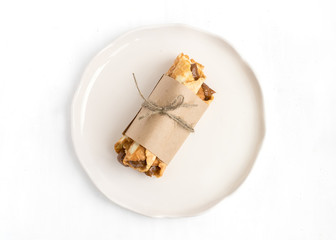 Waffels filled with with caramel cream