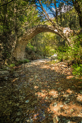 Ponte Sottano bridge near Corscia in Corsica