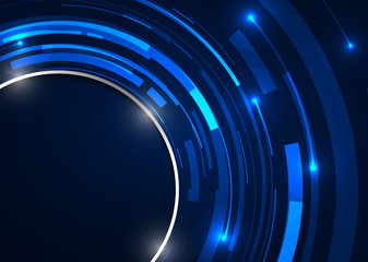 Abstract technology circles vector background