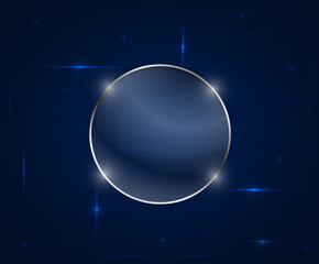 Abstract technology circles vector background