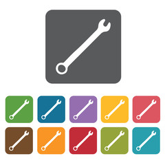 Wrench building icon. Building and construction and home repair
