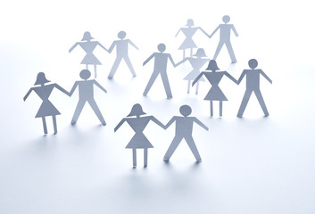 paper people community unity togetherness