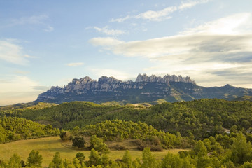 Fototapeta na wymiar Montserrat mountain