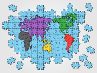 WORLD MAP PUZZLE