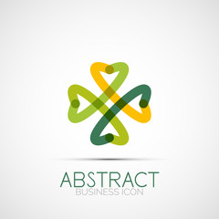 Line design loop logo